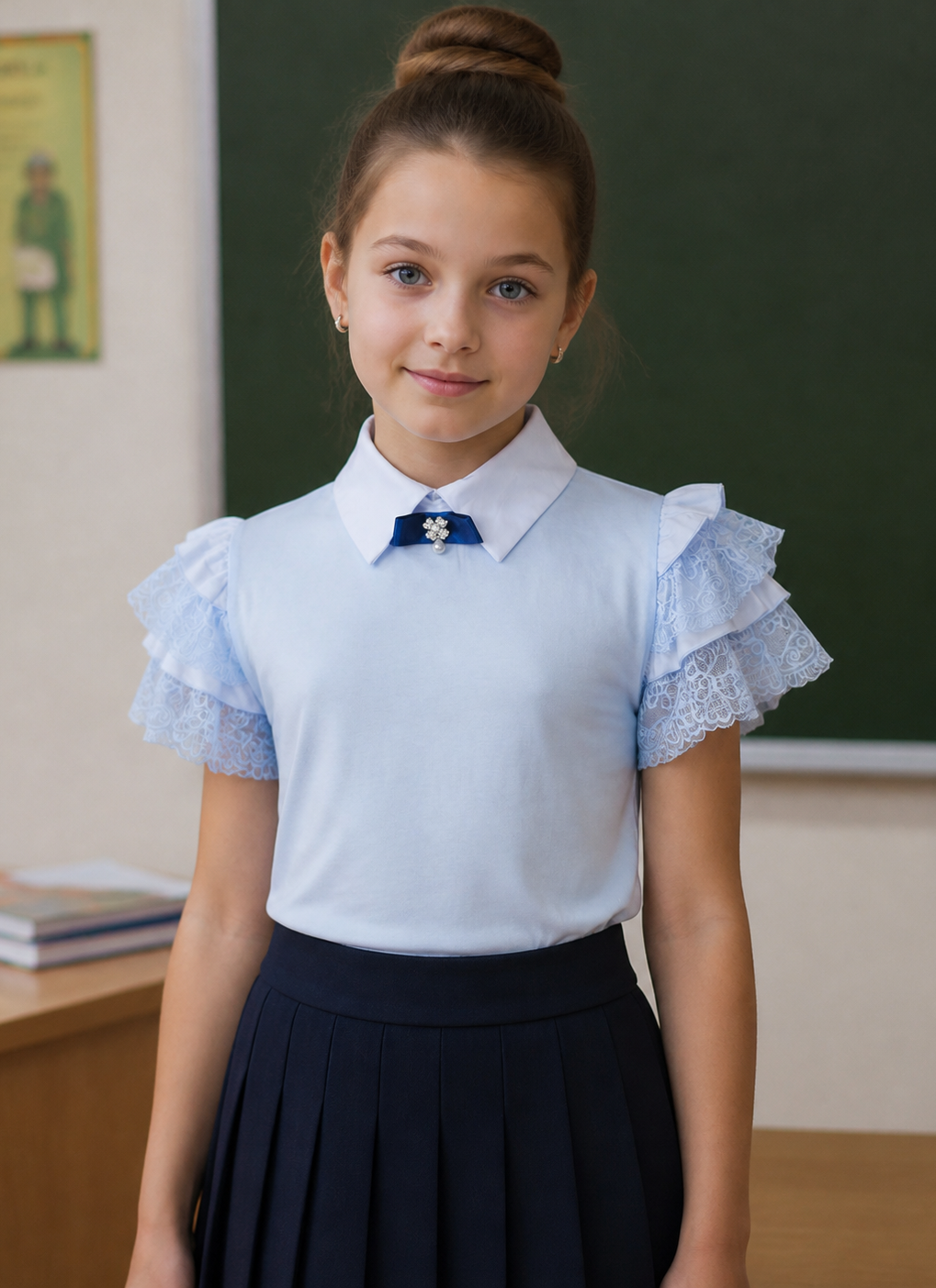 Блузка Colabear 686409 Голубой