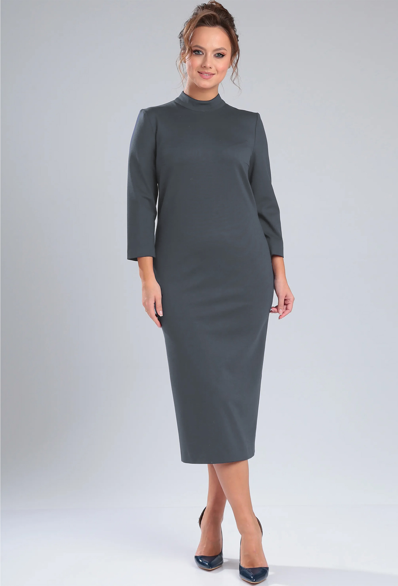 ст. цена2499руб.! Платье Lady Line 561 графит