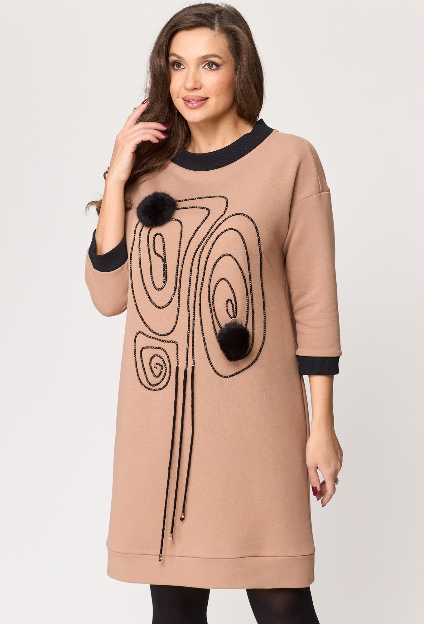 ст. цена2499руб.! Платье Michel Chic 2153 бежевый