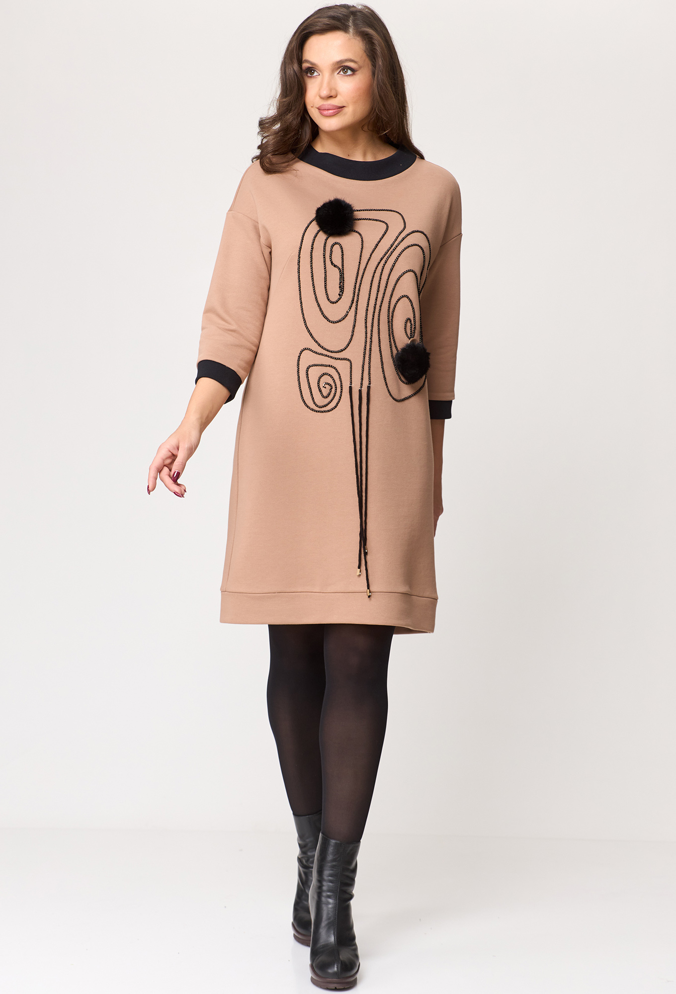 ст. цена2499руб.! Платье Michel Chic 2153 бежевый