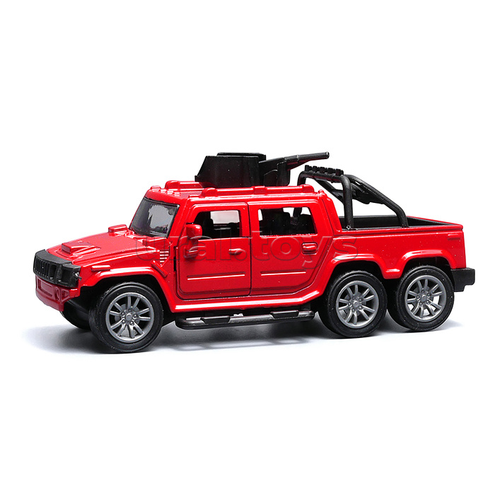 Красная инерционная машинка вид D die-cast , 1:32