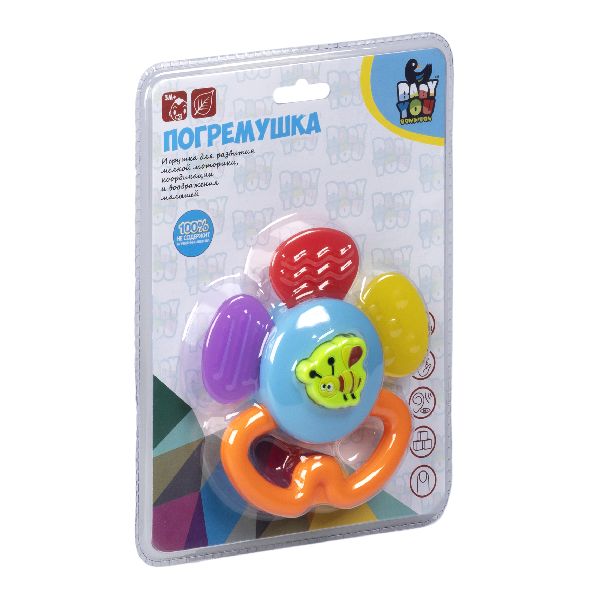 223 р. 423 р. Игр.разв.погрем. пласт. с прорез, Цветок с пчелкой, Bondibon, CRD 21,5 16,5 см, арт. 6608-2