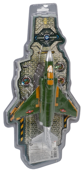 511 р. 1622 р. Игр. пласт. на бат. военный самолёт, PVC 22x11x42 см, 2 вида, арт. KY80306-2.