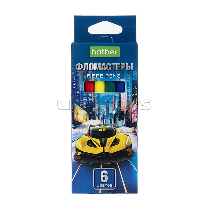 Фломастеры 6 цв.
