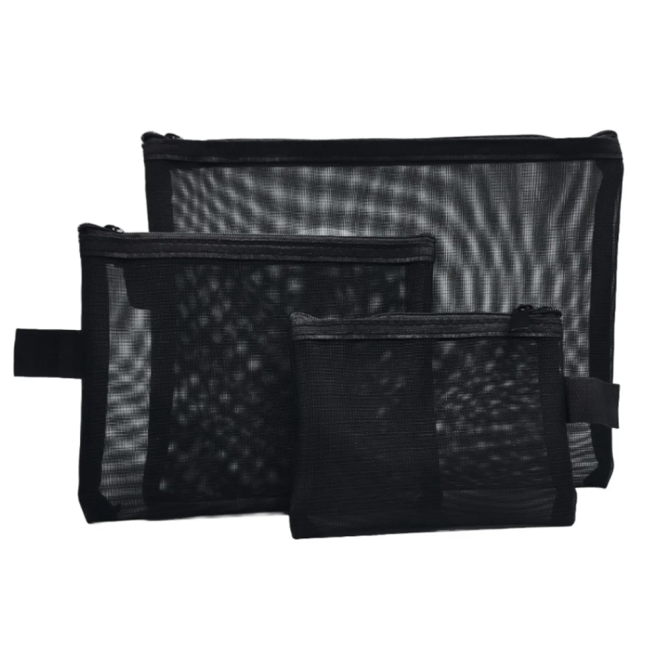 Kristaller Набор косметичек Fine mesh 3 in 1, чёрный 25021