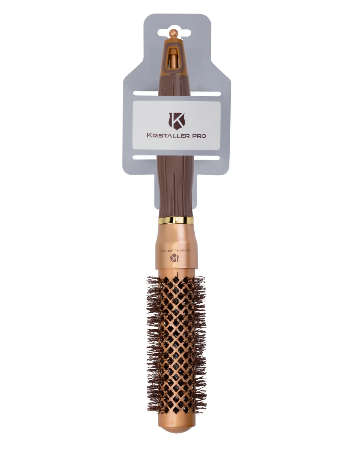 Kristaller Термобрашинг для укладки волос / Ceramic + Ionic TG-X16/25, 25 мм, коричневый 25335