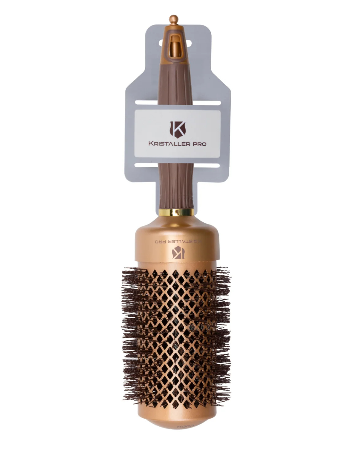 Kristaller Термобрашинг для укладки волос / Ceramic + Ionic TG-X16/53, 53 мм, коричневый 25332