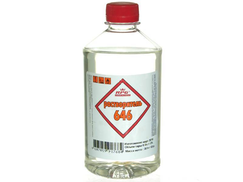 Растворитель 646 0,5л ПЭТ