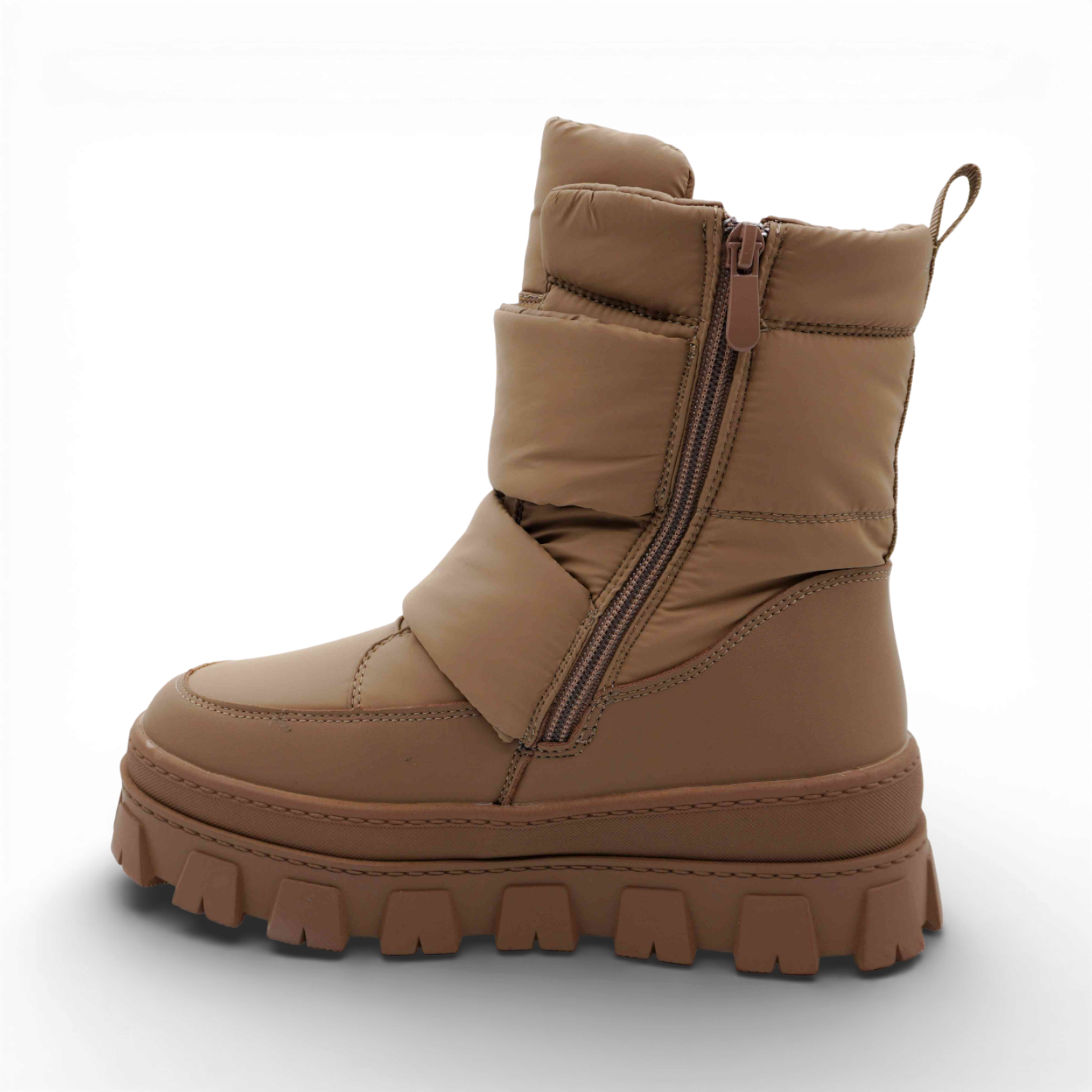 Дутики Q853-3 коричневые