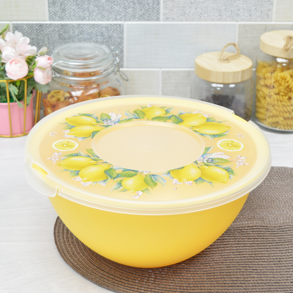 Миска 4л с крышкой