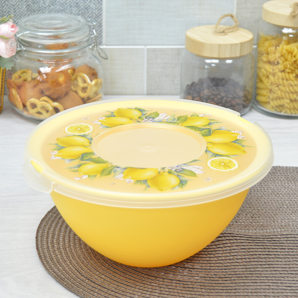 Миска 2л с крышкой