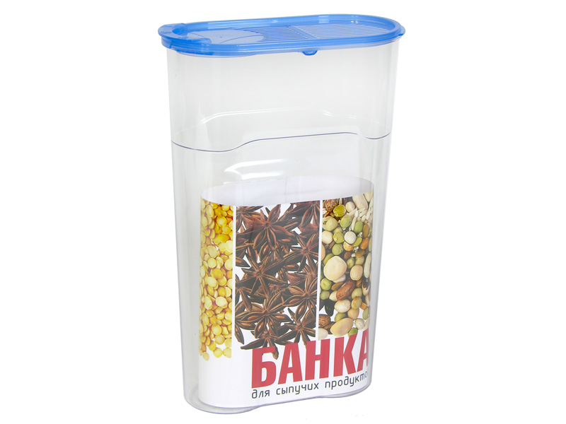 Банка 2,3л для сыпучих продуктов Люкс