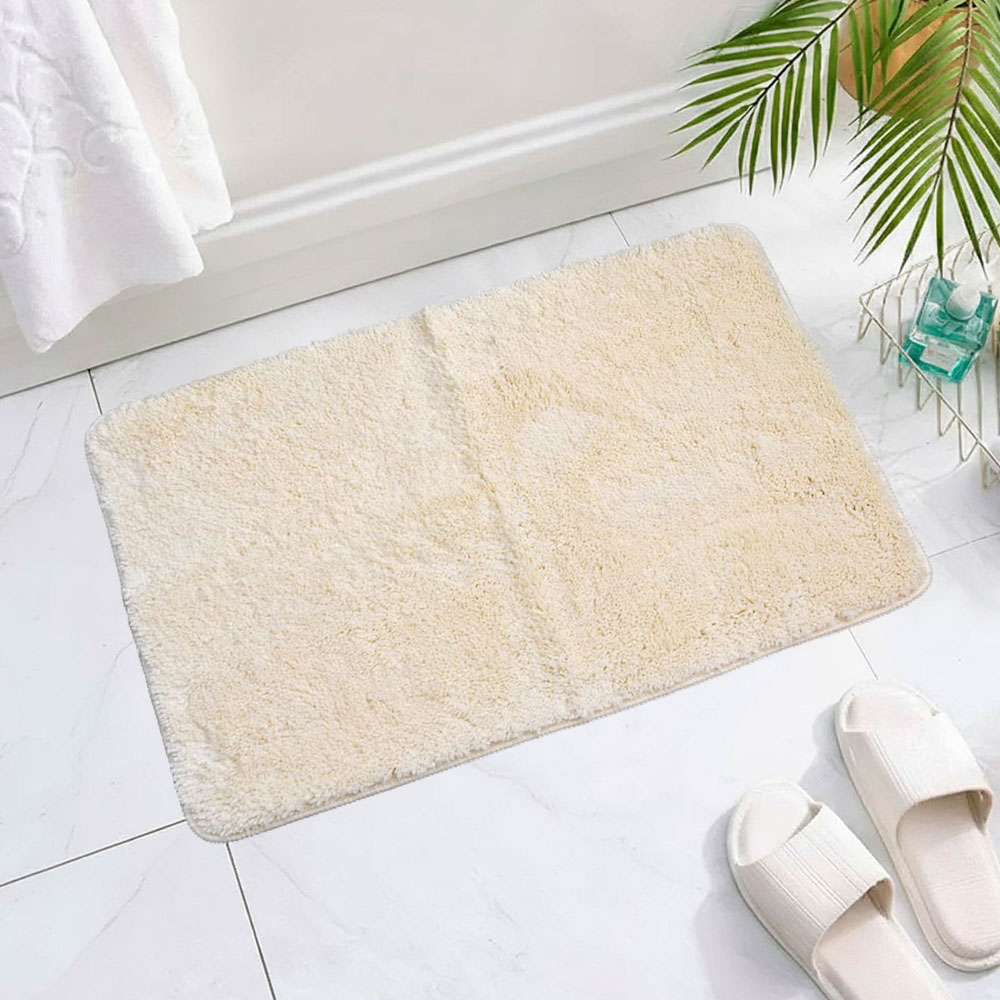 Коврик DEKOTEX FLUFFY 1шт 50*80см 20мм (кремовый)