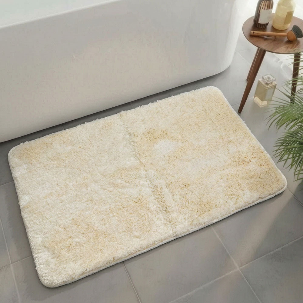 Коврик DEKOTEX FLUFFY 1шт 60*100см 20мм (кремовый)