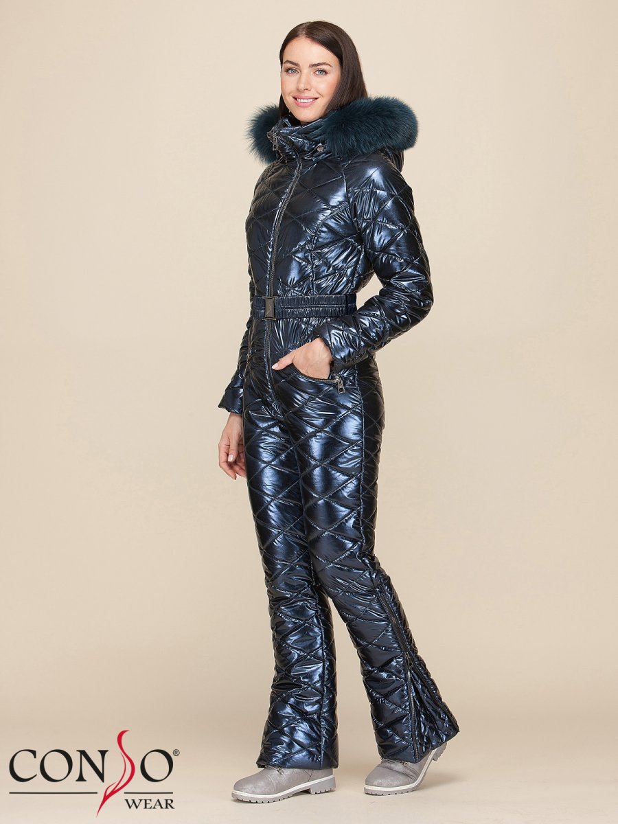 Комбинезон утепленный женский WEJF 190552 - shiny navy
