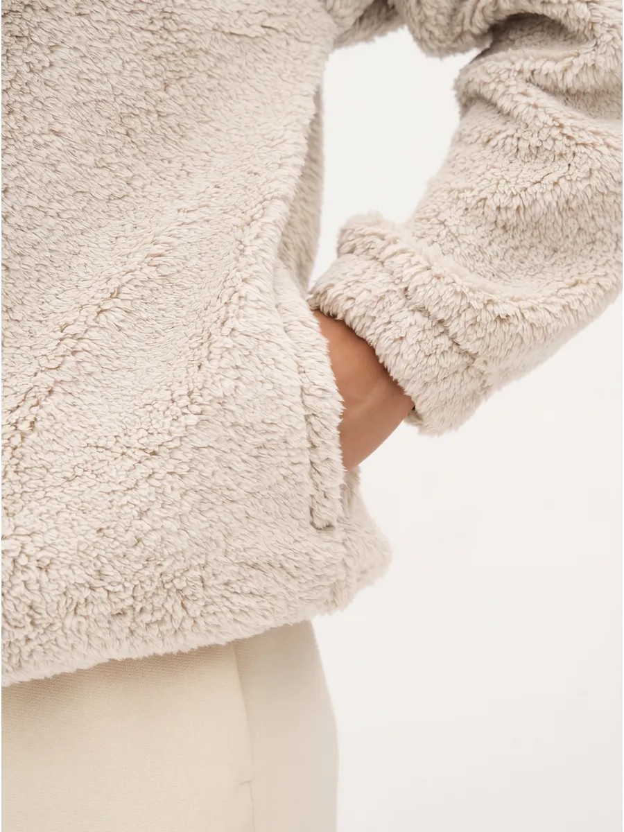 Толстовка oversize 26234-546 молочный