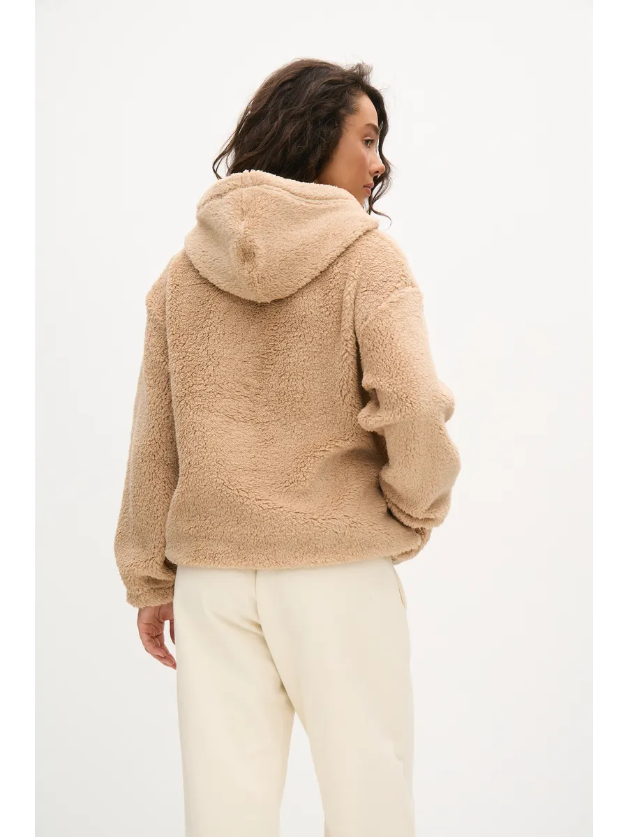 Толстовка oversize 26234-546 бежевый
