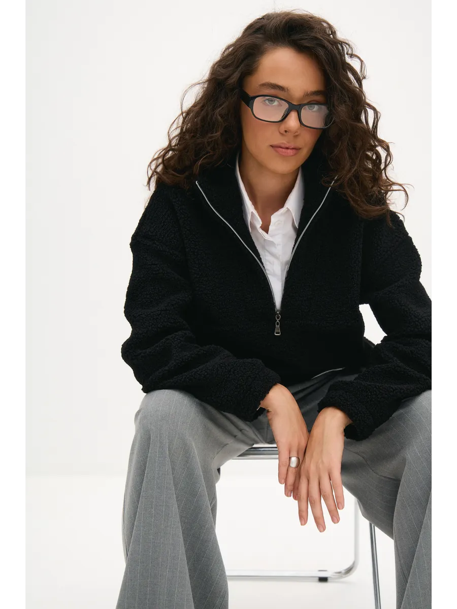 Толстовка oversize 26234-542 черный