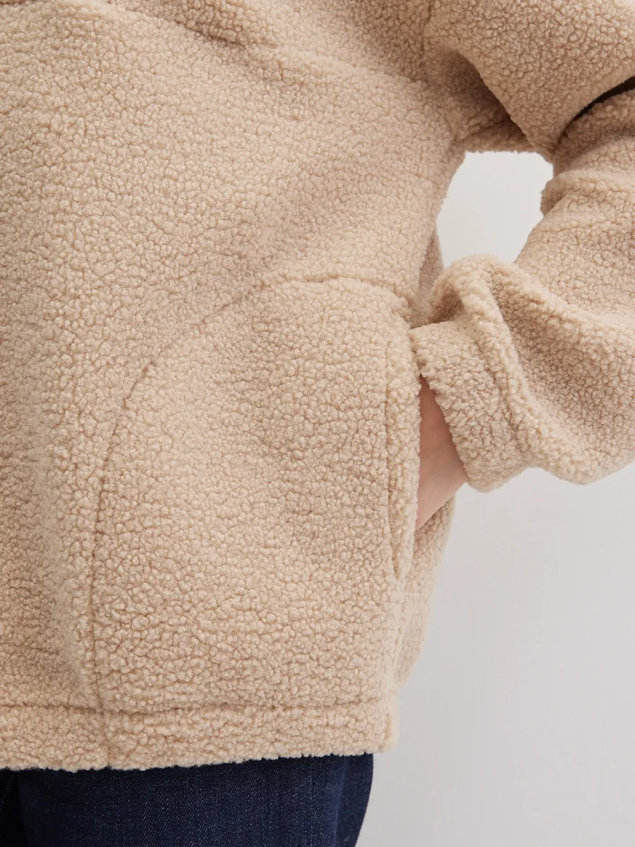 Толстовка oversize 26234-542 бежевый