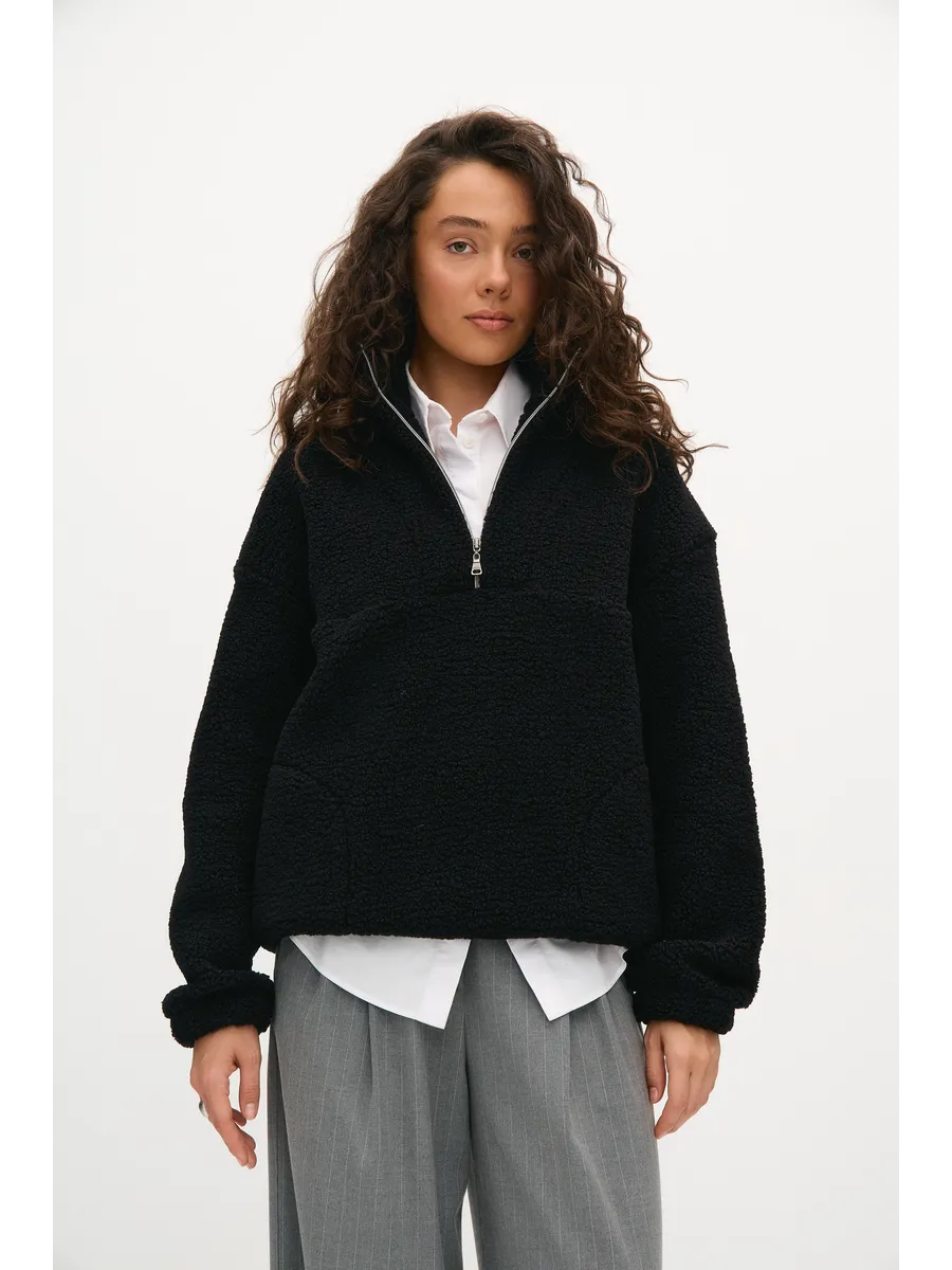 Толстовка oversize 26234-542 черный