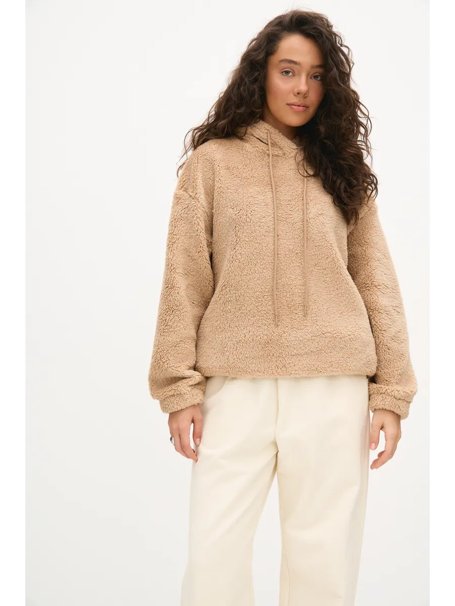 Толстовка oversize 26234-546 бежевый