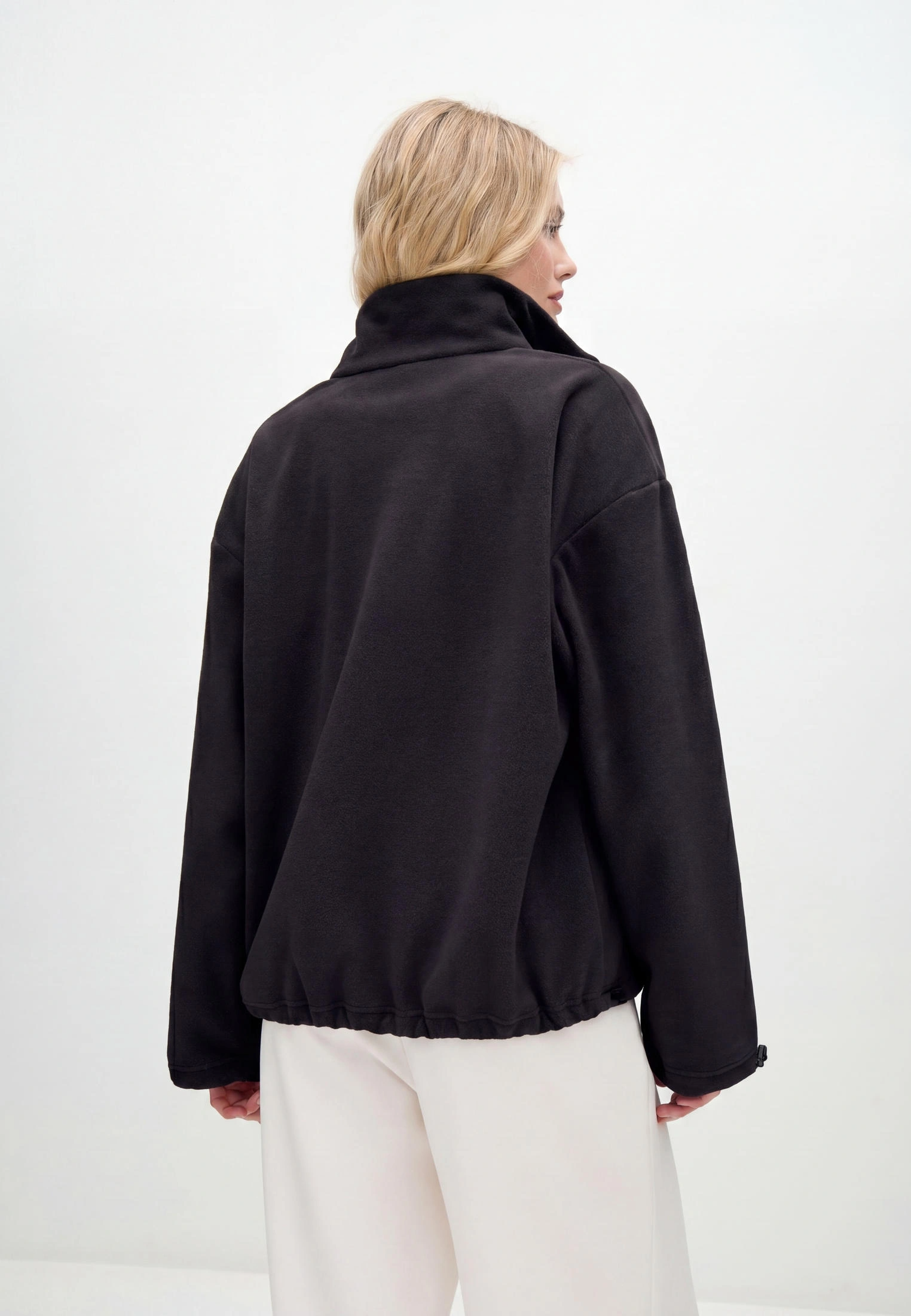 Толстовка oversize 26234-545 флис черный