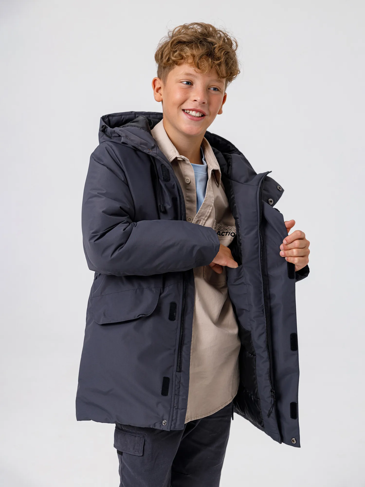 Куртка демисезонная 23432-434 антрацитовый