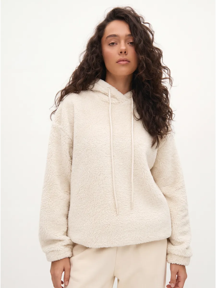 Толстовка oversize 26234-546 молочный