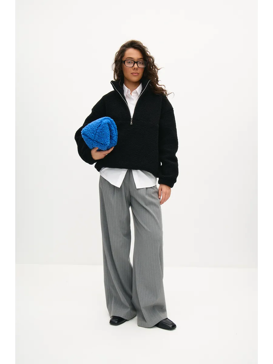 Толстовка oversize 26234-542 черный