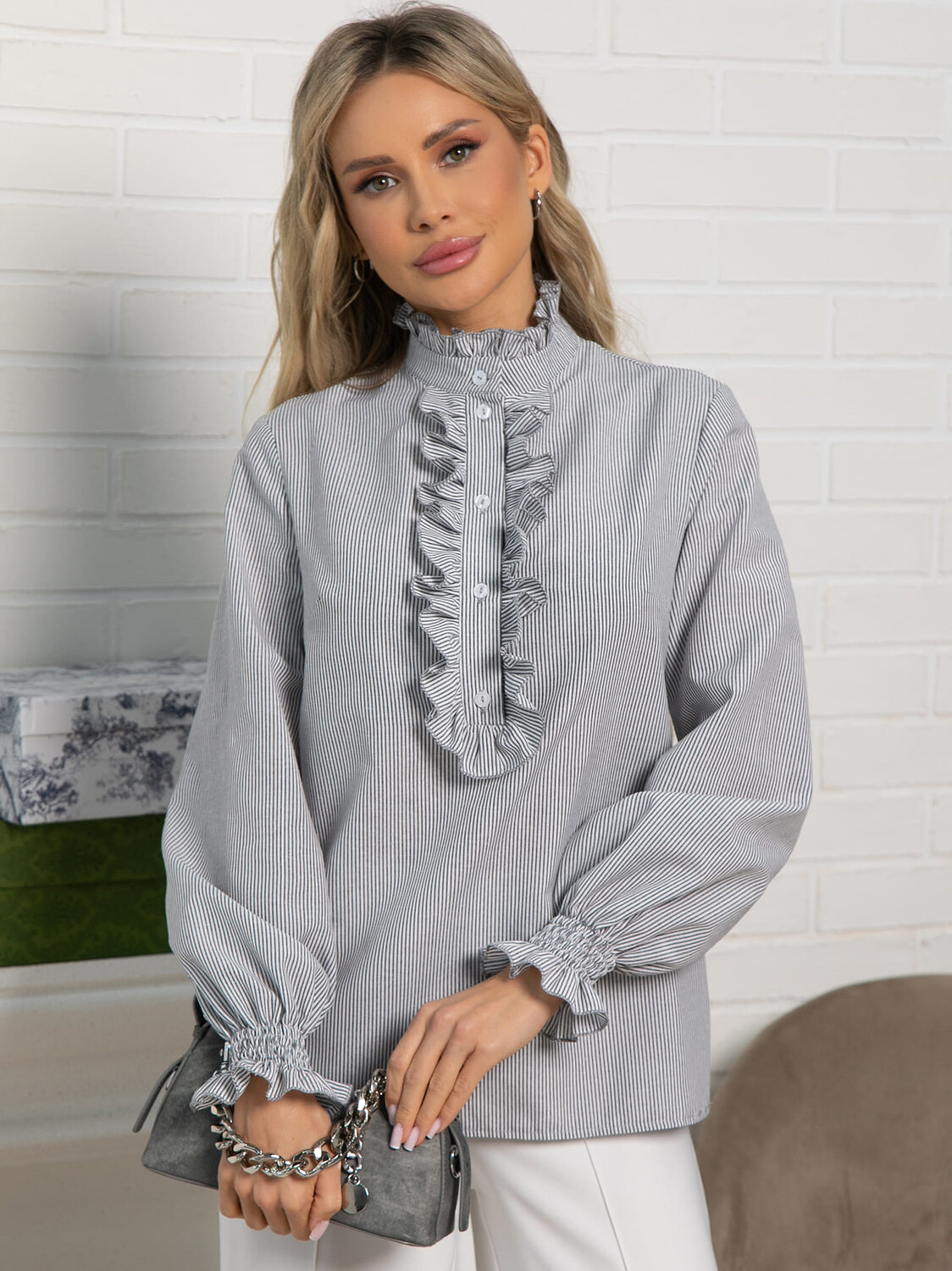 LT Collection Блуза Б15622-54Мсерый