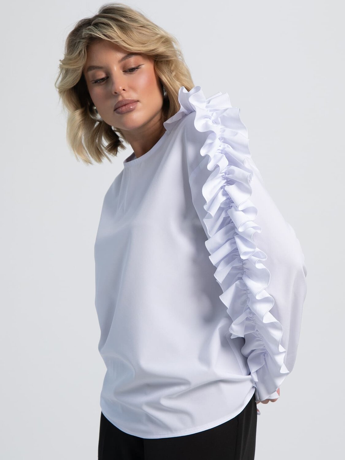 LT Collection Блуза Б16173-16МБелый