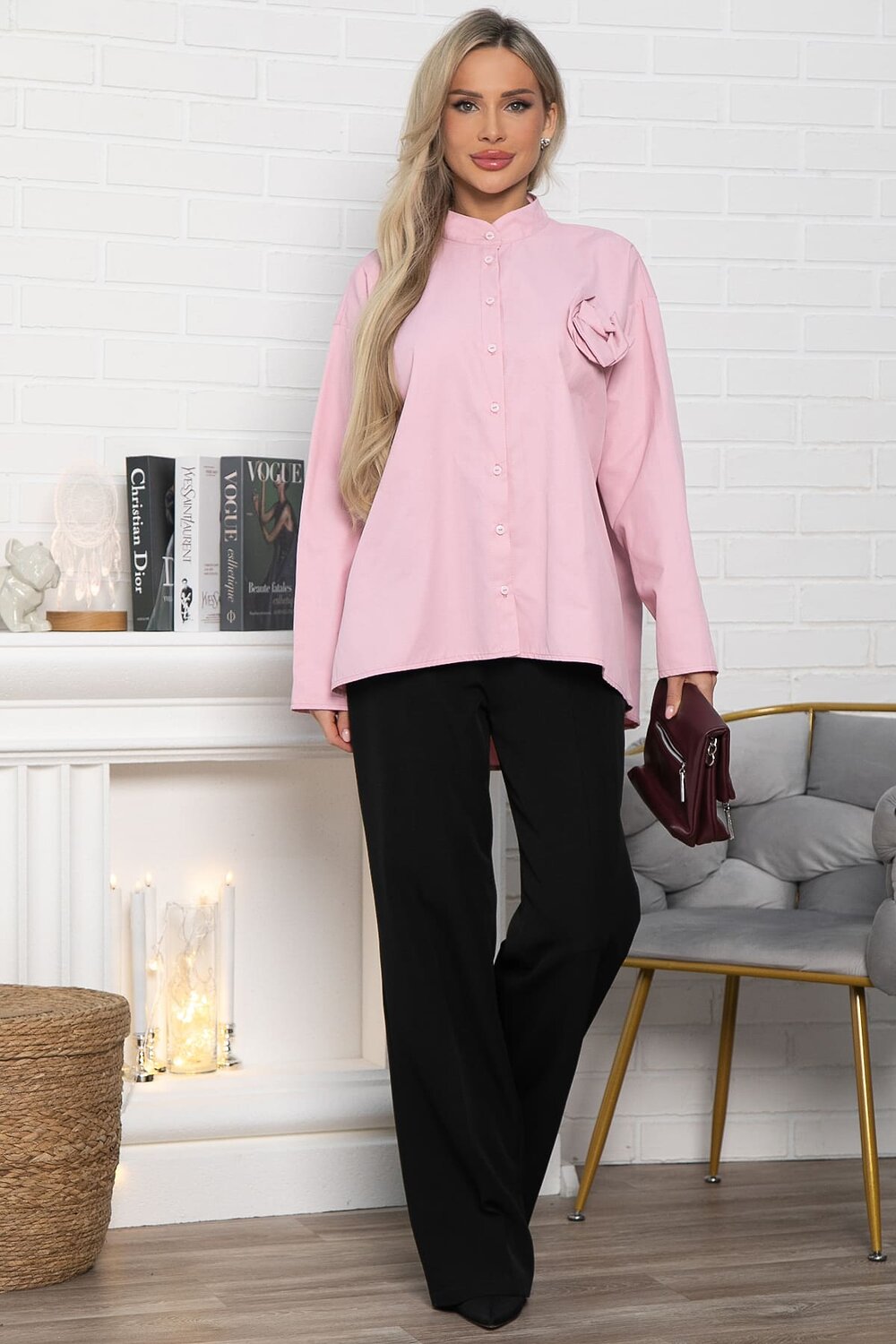 LT Collection Блуза Б15028-39Мрозовый