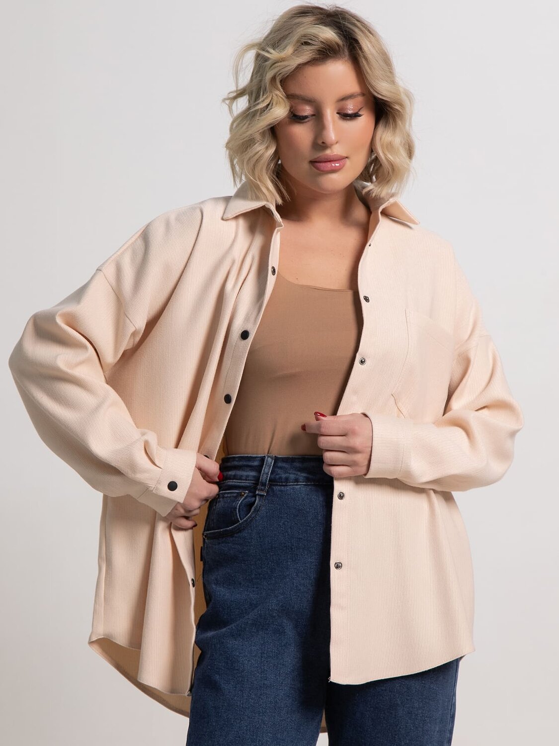 LT Collection Рубашка Б15169-4Мбежевый