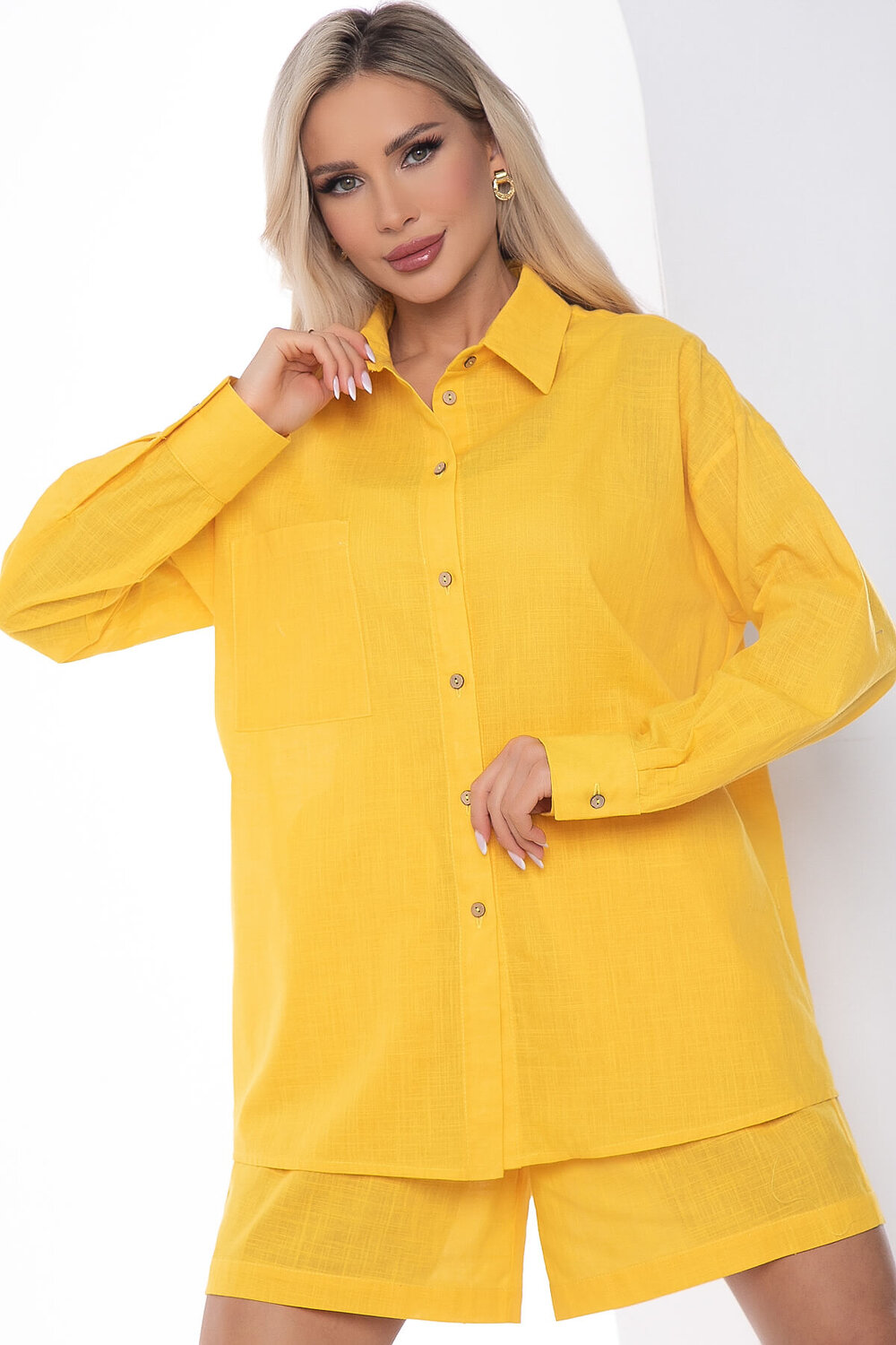 LT Collection Рубашка Б10579жёлтый