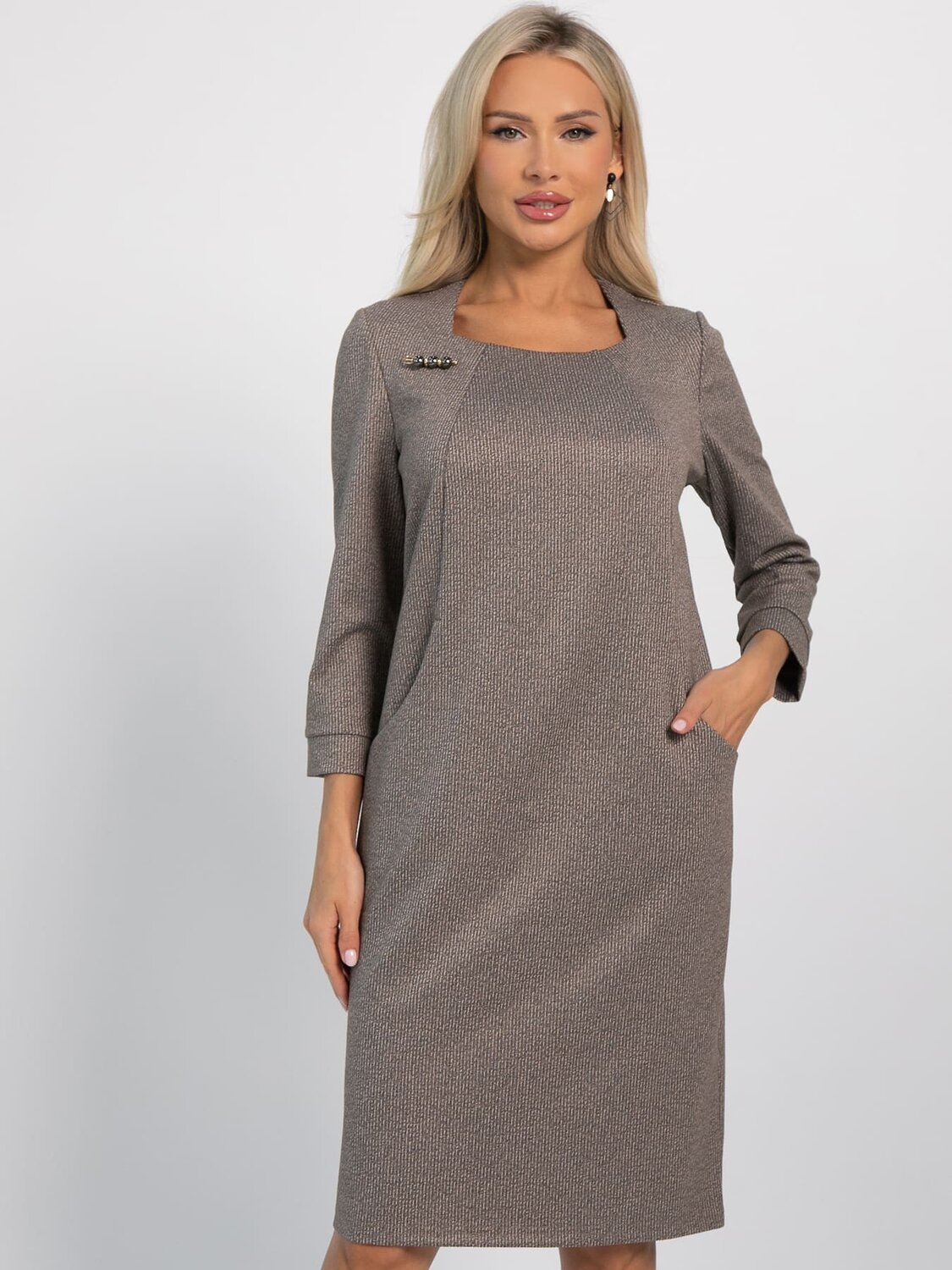 LT Collection Платье П16070-19Мкакао