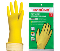 Перчатки хозяйственные латексные ЛАЙМА