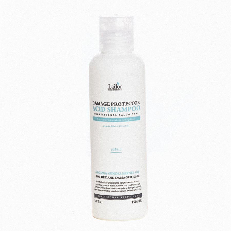 La'dor Damage Protector Acid Shampoo Бесщелочной шампунь с коллагеном и аргановым маслом 150мл
