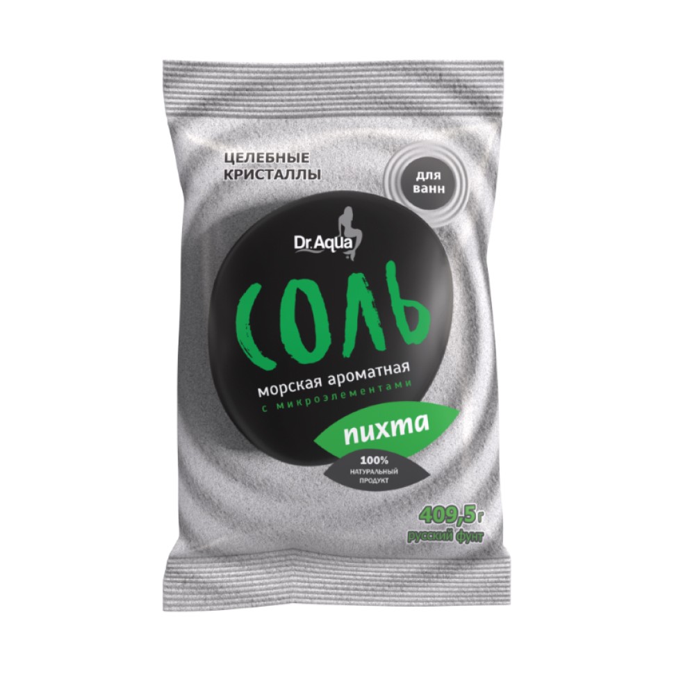 Соль морская ароматная с микроэлементами Dr.Aqua Пихта, 409 г