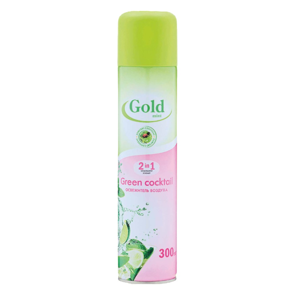 Освежитель воздуха Gold Wind Green cocktail 300 мл (12)