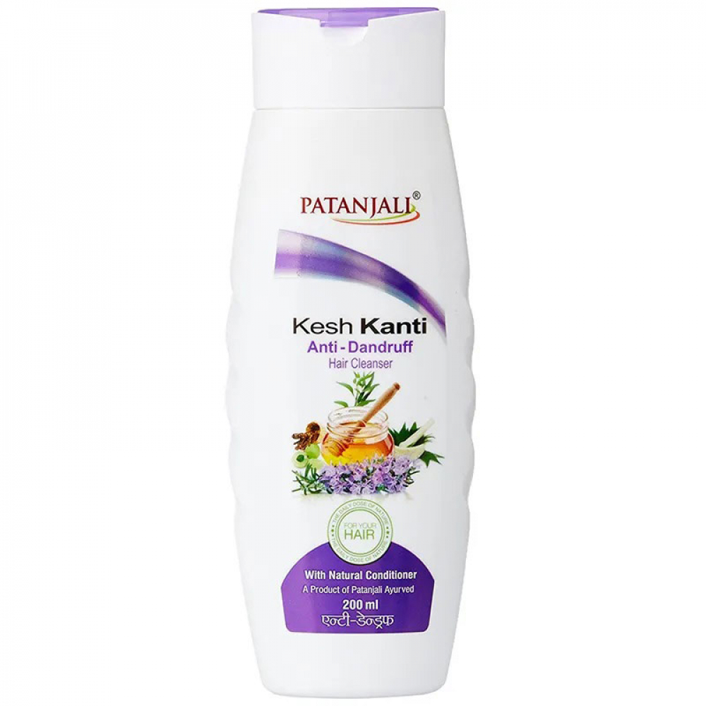 PATANJALI Kesh Kanti Anti-dandruff Травяной шампунь против перхоти Кеш Канти 200мл
