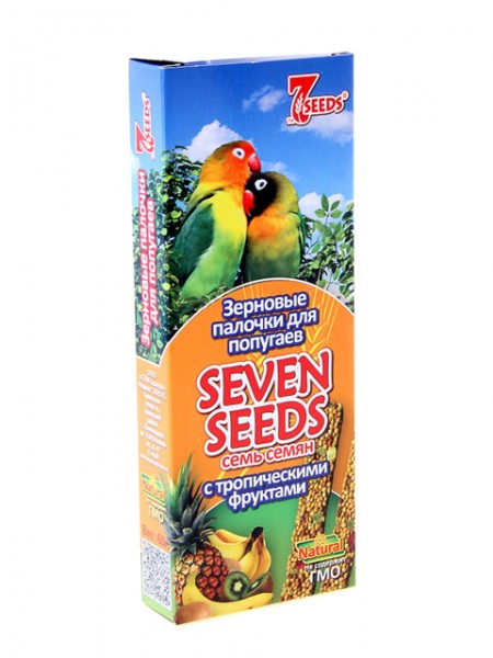 Seven Seeds палочки для попугаев с тропическими фруктами, 30 шт