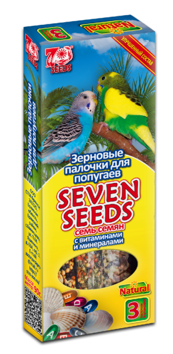 Seven Seeds палочки для попугаев с витаминами и минералами, 30 шт