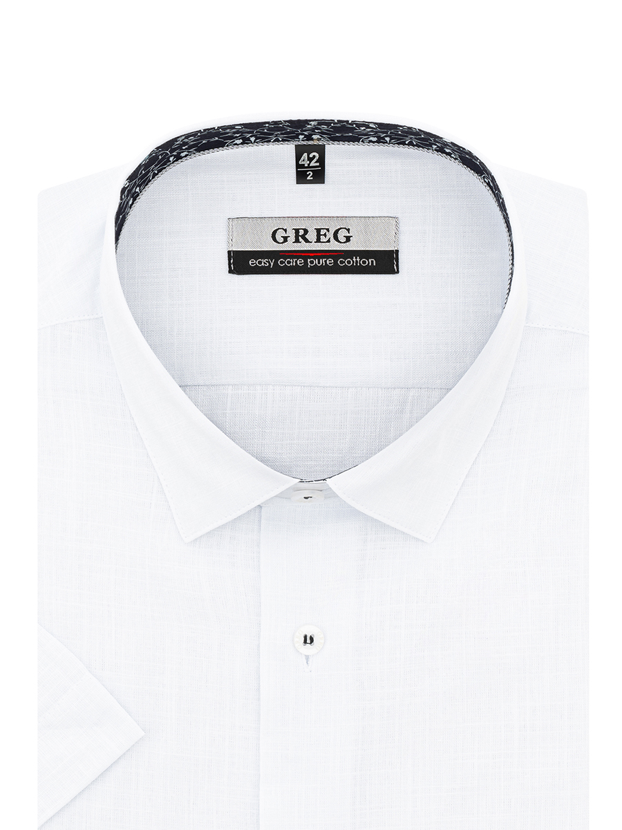 Сорочка мужская короткий рукав GREG 100/201/FLAM/Z/1p