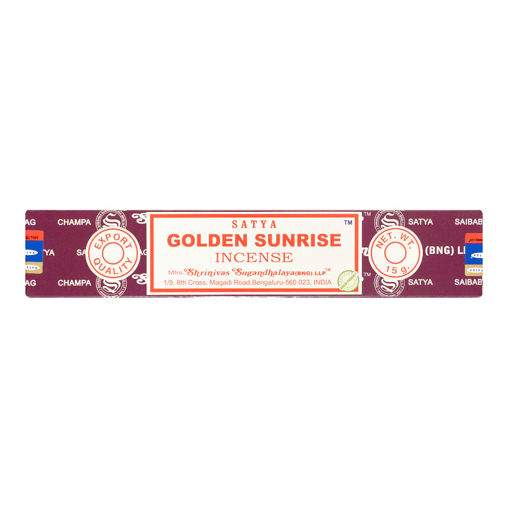 SATYA Golden Sunrise Incense Благовоние Золотой Рассвет 15г