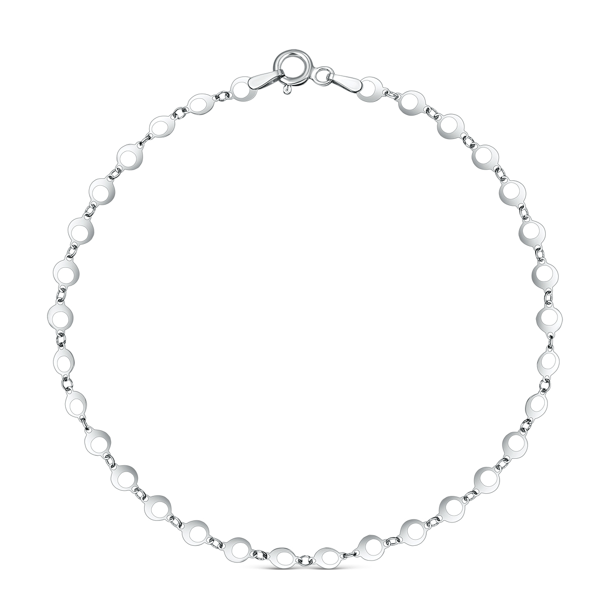 Браслет из серебра родированный 6300R10020L19