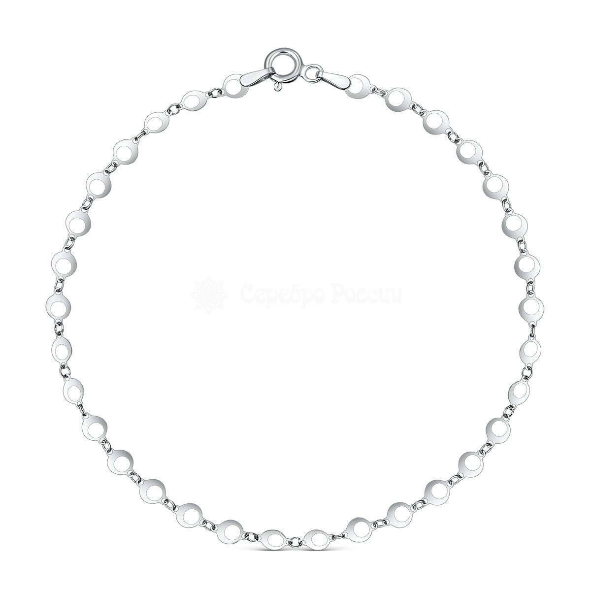 Браслет из серебра родированный 6300R10020L19