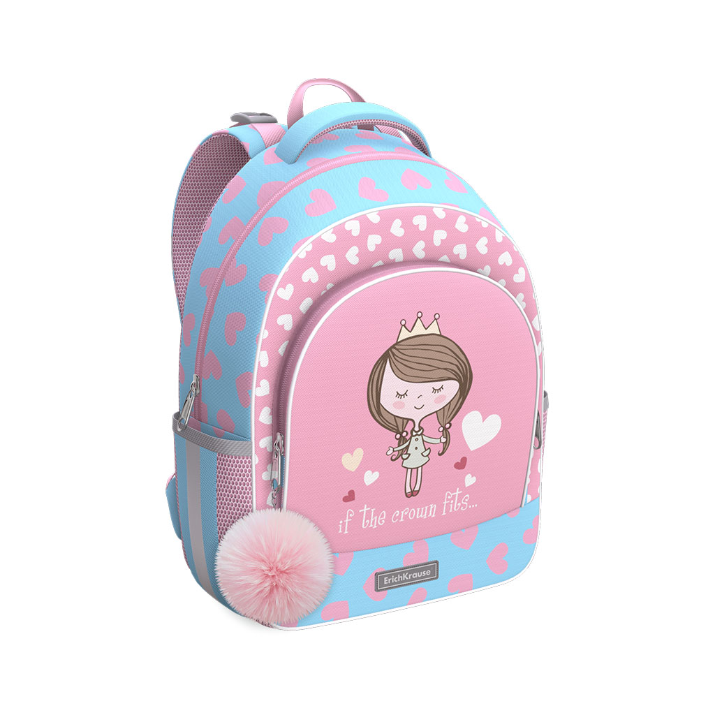 Ученический рюкзак с грудной перемычкой ErichKrause ErgoLine® 15L Pastel Princess