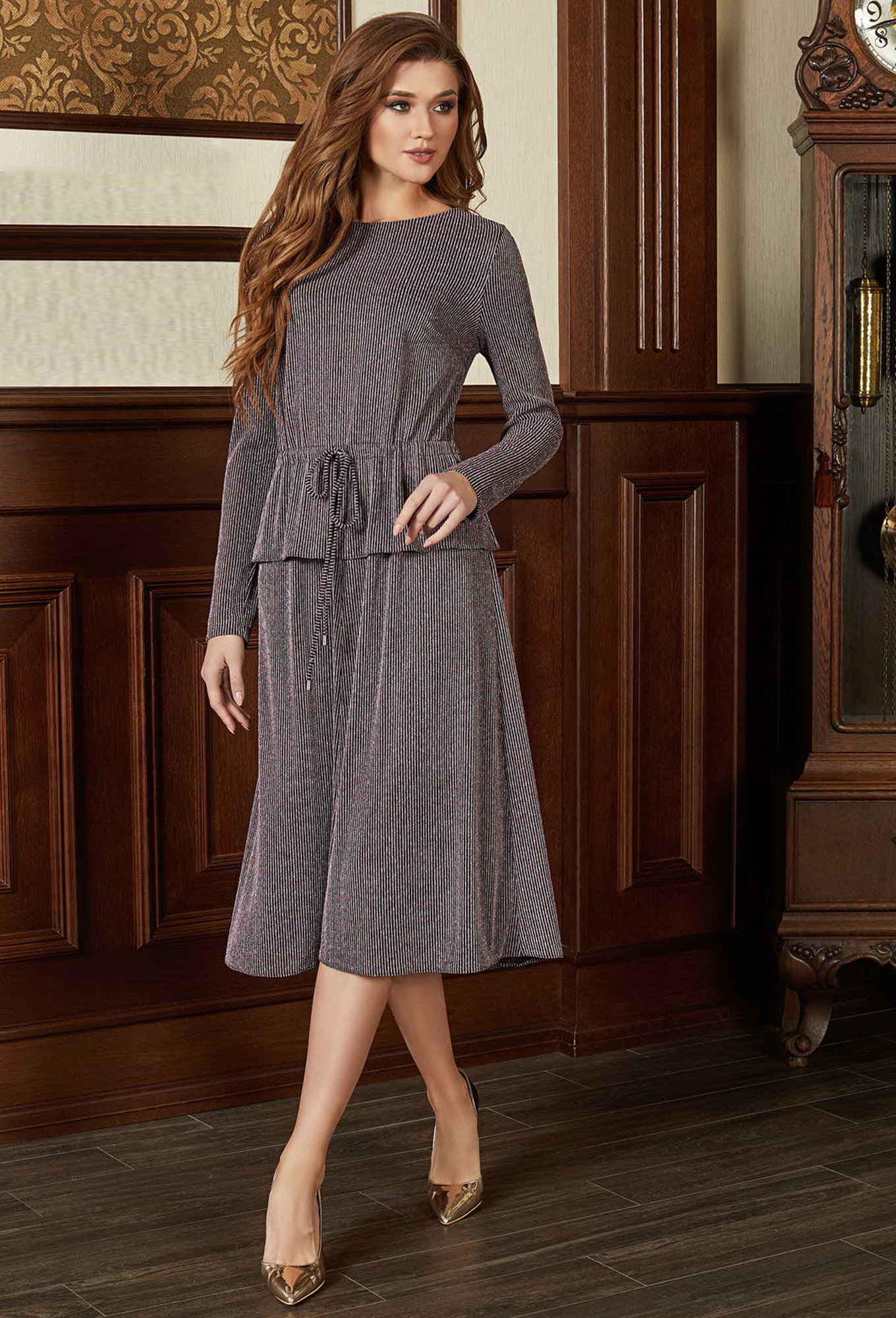 Платье Bazalini 3680 розово-черный