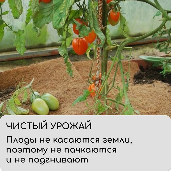 Мульча кокосовая в рулоне, 3×1 м, Greengo
