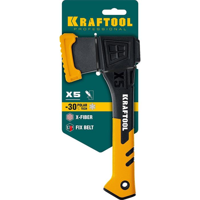 Универсальный топор KRAFTOOL Х5 20660-05, 550 г, 230 мм, рукоятка из армированного нейлона
